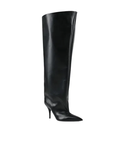 Balenciaga Versatile Fashionable Thigh-high Boots In Black