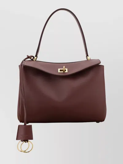Balenciaga Versatile Leather Shoulder Bag In Brown
