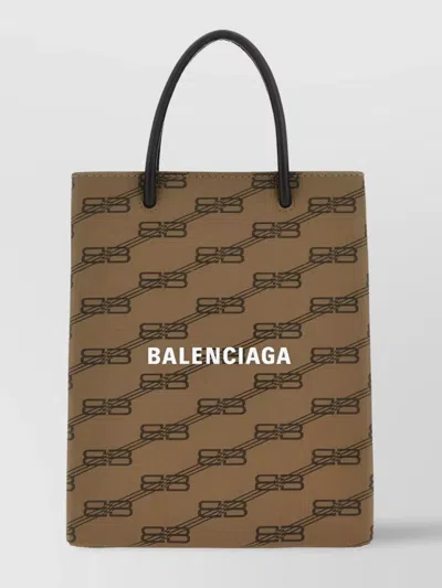 Balenciaga Versatile Top Handle Tote Bag In Brown