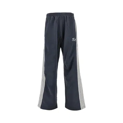 Balenciaga Versized Sporty Pants In Blue