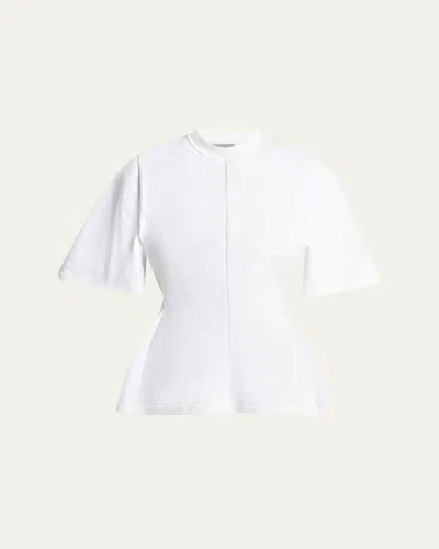 Balenciaga Shaped Tshirt In Heavy Cotton Jersey In White