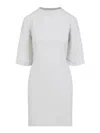 Balenciaga Semi Fitted Cotton T-shirt Dress In White
