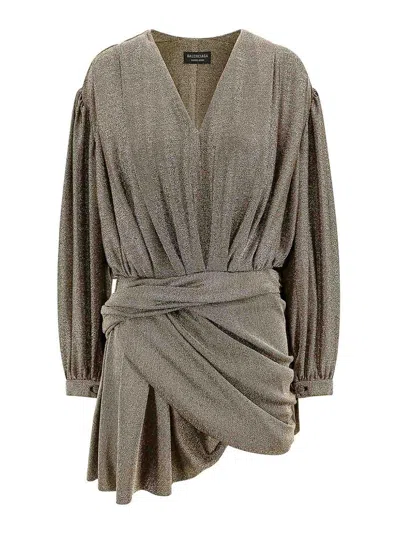 BALENCIAGA VESTIDO CORTO - DORADO