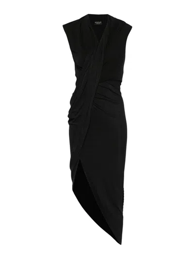 Balenciaga Vestido Midi - Negro In Black