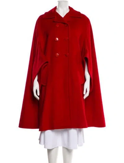 Pre-owned Balenciaga Vintage 1980's Coat In Red