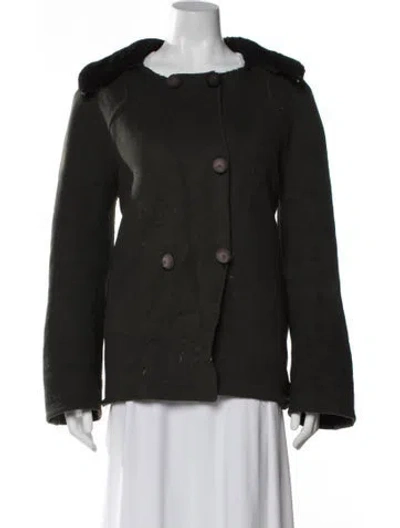 Pre-owned Balenciaga Vintage 2000's Coat In Green