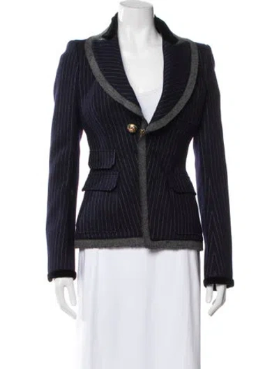 Pre-owned Balenciaga Vintage 2007 Blazer In Blue