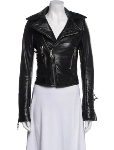Pre-owned Balenciaga Vintage 2008 Biker Jacket In Black