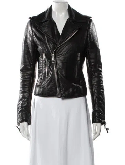 Pre-owned Balenciaga Vintage 2008 Biker Jacket In Black