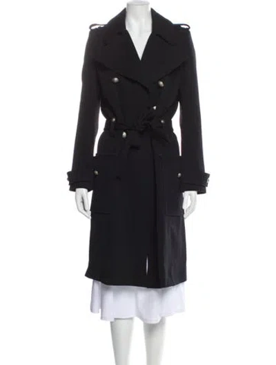 Pre-owned Balenciaga Vintage 2008 Trench Coat In Black