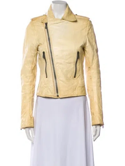 Pre-owned Balenciaga Vintage 2010 Biker Jacket In Neutrals