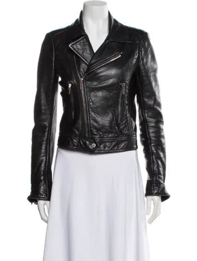Pre-owned Balenciaga Vintage 2014 Biker Jacket In Black