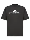 Balenciaga Activewear T-shirt In Black