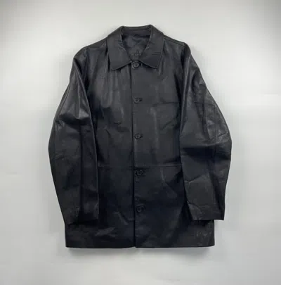 Pre-owned Balenciaga Vintage  Leather Jacket In Black