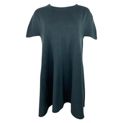 Pre-owned Balenciaga Vintage  Navy Knit Mini Dress, Size 40 In Blue