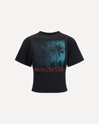 Balenciaga Vintage Holiday Short-sleeved Top In Black
