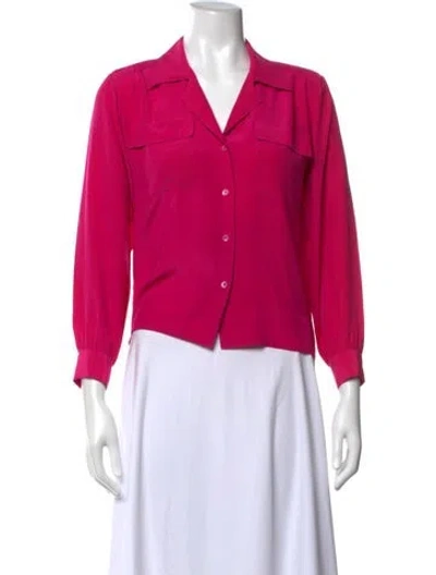 Pre-owned Balenciaga Vintage Late 1980's - Early 1990's Blouse In Pink