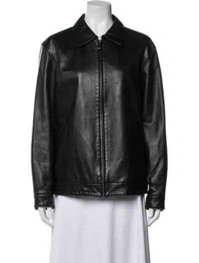 Pre-owned Balenciaga Vintage Leather Biker Jacket In Black