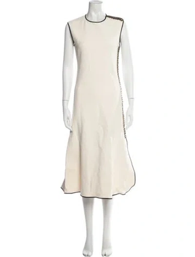 Pre-owned Balenciaga Vintage Midi Length Dress In Neutral