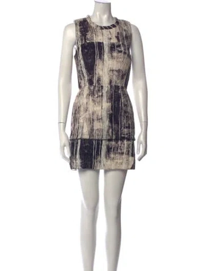 Pre-owned Balenciaga Vintage Mini Dress In Grey