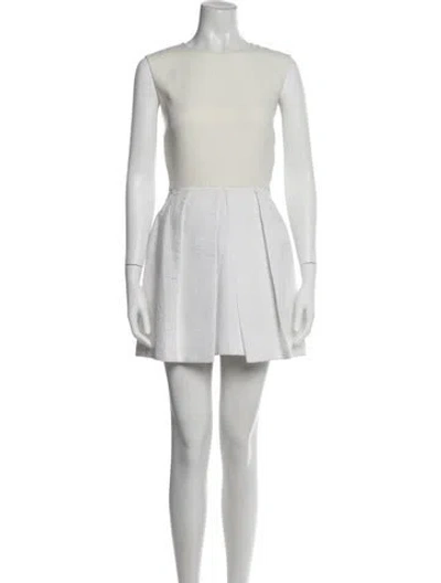 Pre-owned Balenciaga Vintage Mini Dress In White