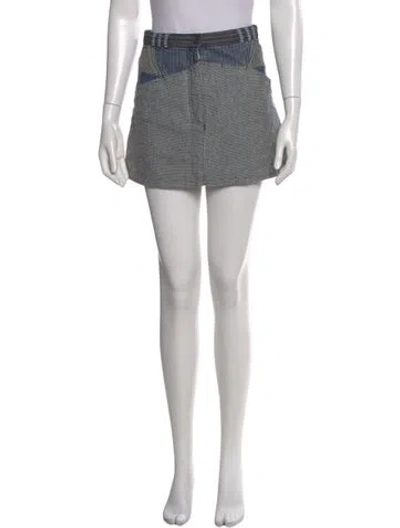 Pre-owned Balenciaga Vintage Mini Skirt In Gray