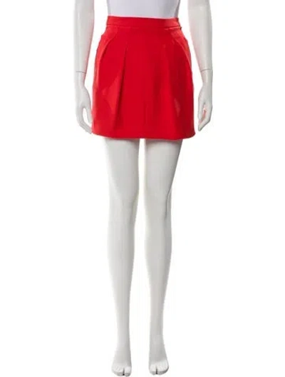 Pre-owned Balenciaga Vintage Mini Skirt In Red