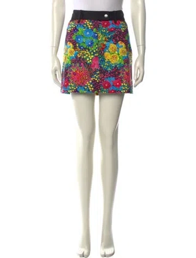 Pre-owned Balenciaga Vintage Mini Skirt W/ Tags In Multi