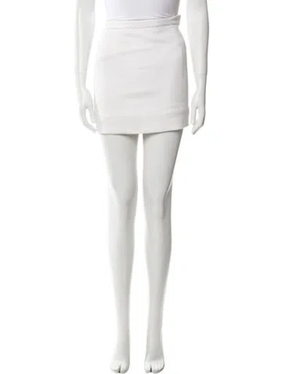 Pre-owned Balenciaga Vintage Mini Skirt In White