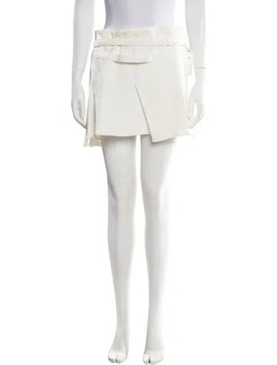 Pre-owned Balenciaga Vintage Mini Skirt In White