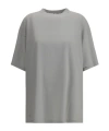 Balenciaga Beige Blackletter Script T-shirt In Gray