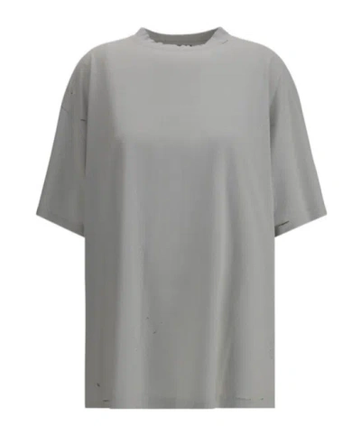 Balenciaga Vintage Oversized T-shirt With Monogram In Gray