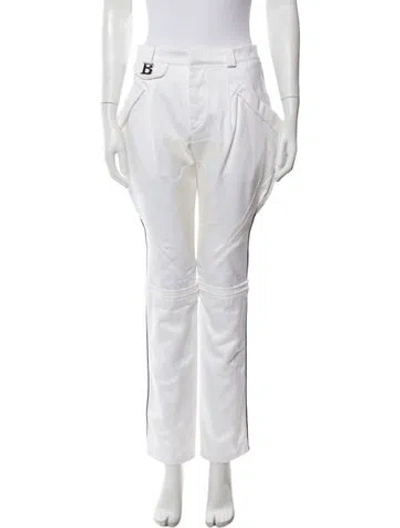 Pre-owned Balenciaga Vintage Straight Leg Pants In White