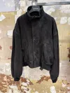 Balenciaga Vintage Suede Jacket In Black