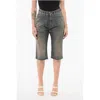 Balenciaga Vintage Washed Denim Shorts With Raw-cut Hem