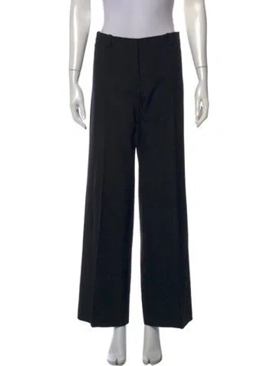 Pre-owned Balenciaga Vintage Wide Leg Pants In Black