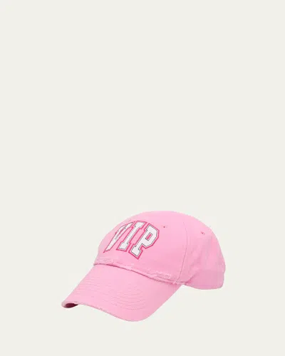 Balenciaga Vip Baseball Cap In Pink