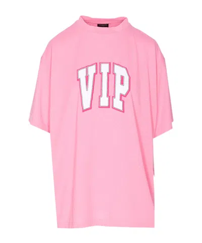 BALENCIAGA BALENCIAGA VIP EMBROIDERED CREWNECK T-SHIRT