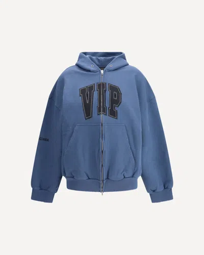 Balenciaga Vip Hoodie In Blue