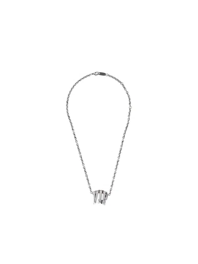 BALENCIAGA "VIP"-PLAQUE NECKLACE