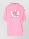 Balenciaga Vip Team Crewneck Graphic T-shirt In Pink
