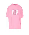 Balenciaga Vip Team Crewneck Graphic T-shirt In Pink