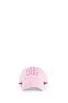 Balenciaga Vip Teamp Logo Cap In Cotton Drill In Pink