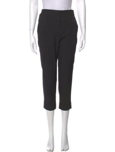 Pre-owned Balenciaga Virgin Wool Straight Leg Pants In Gray