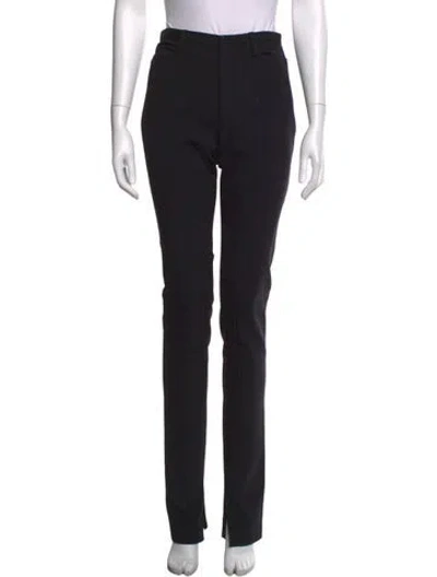 Pre-owned Balenciaga Virgin Wool Straight Leg Pants W/ Tags In Black