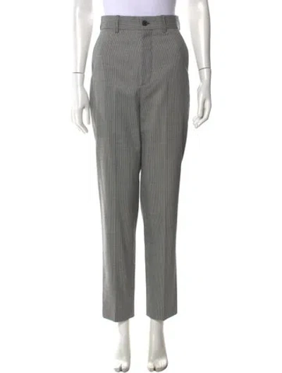 Pre-owned Balenciaga Virgin Wool Straight Leg Pants W/ Tags In Black