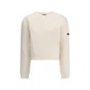 Balenciaga Wool Crew Neck Sweater In White