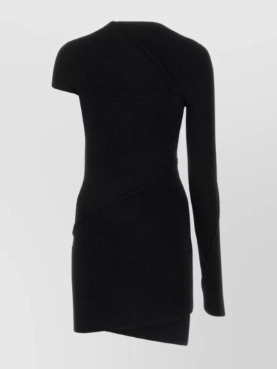 BALENCIAGA VISCOSE BLEND ASYMMETRIC DRESS