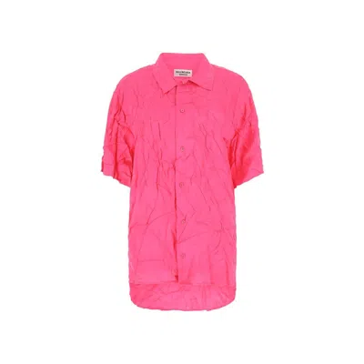 Balenciaga Viscose Shirt In Pink