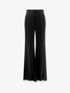 Balenciaga Tailored Flared Pants With Clean Waistband In Black